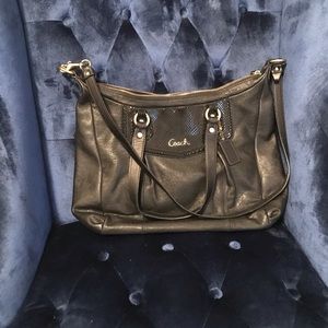 COACH black Ashley Purse Crossbody/tote